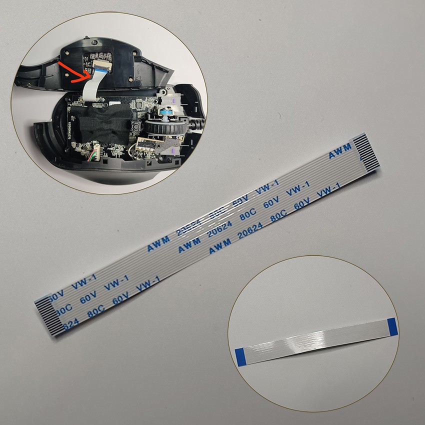 Gaming Mouse Side Button Board Flat Cable Flex Ribbon Cable For Razer NAGA X
