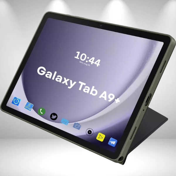 100% Authentic Samsung Book Cover Multi position Case Galaxy Tab A9+ BLACK/GREEN