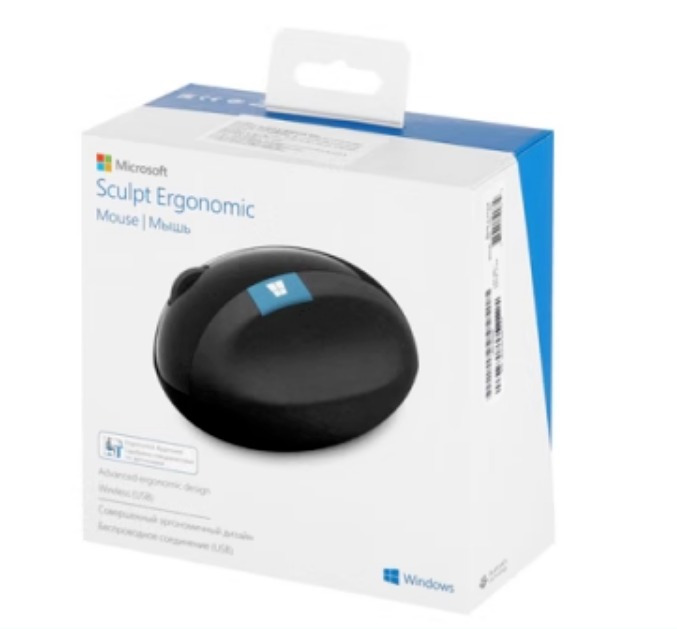 Brand New Microsoft Wireless Mouse Sculpt Ergonomic Blue Shadow Comfort