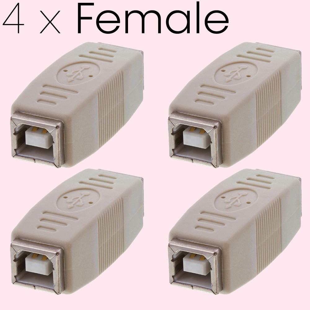 USB Printer Cable Adapters USB B Gender Changer USB 2.0 Type B Coupler Scanner
