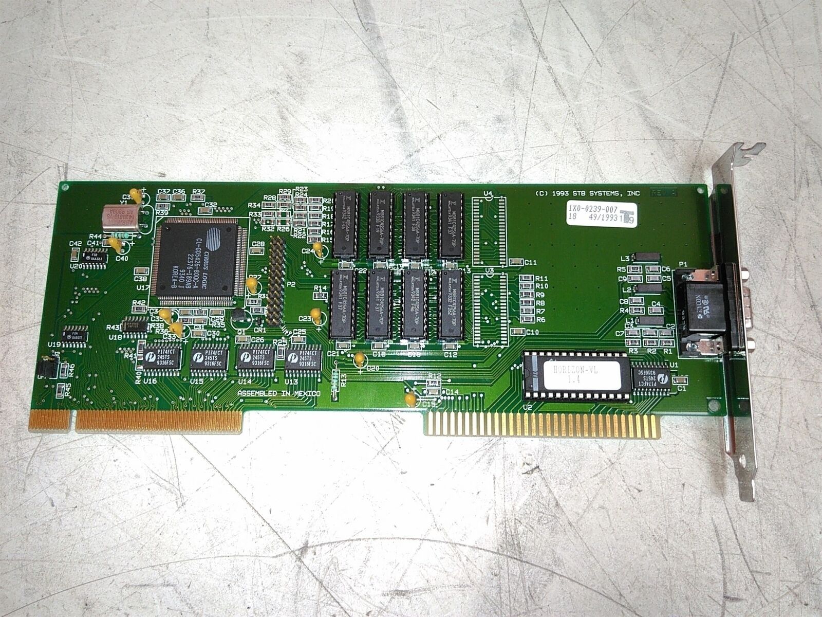 STB Systems 1X0-0239-007 210-0125-001 VGA VLBUS Video Graphics Card