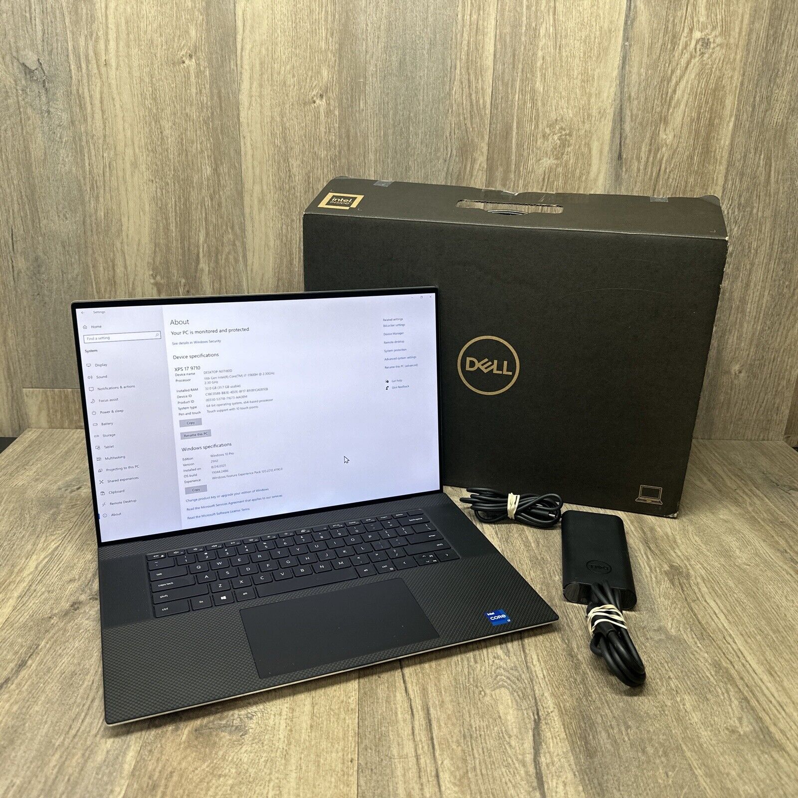 Dell XPS 17 9710 TOUCH 2.3 GHz i7-11800H 32GB 1TB SSD RTX 3060