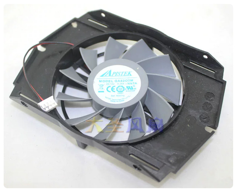 For APISTEK GA82O2M -NNTA Graphics Card Fan 12V 0.28A
