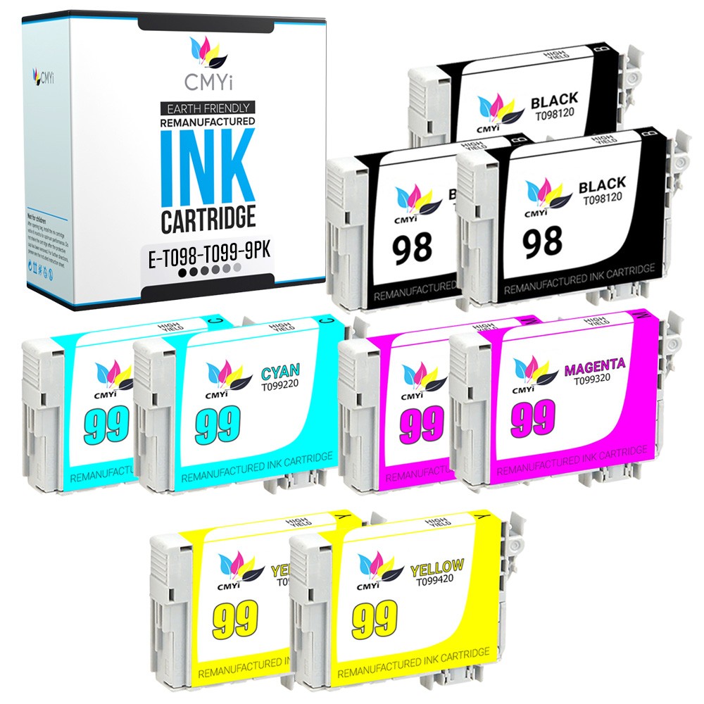 CMYi 9PK Replacement Epson 98 99 Multipack Ink for Epson Artisan 725 730 800 810