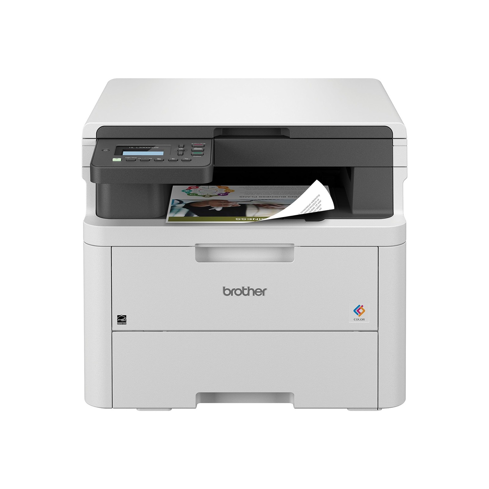 Brother HL-L3300CDW Wireless Digital Color Multi-Function Standard, White 