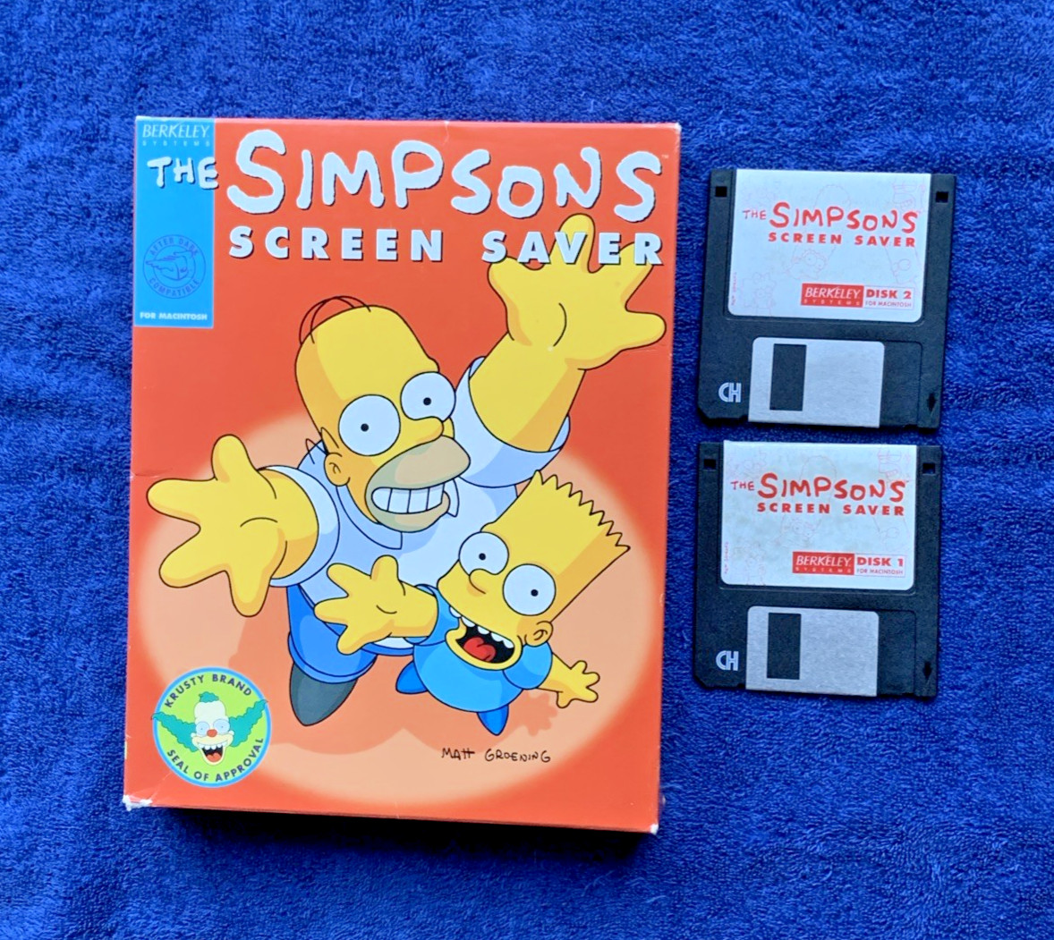 Vintage Mac Software - The Simpsons Screen Saver v.1; Boxed; All Original