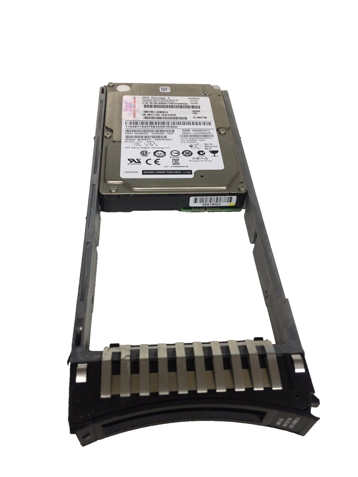 IBM 300GB 15K SAS 6Gbps 2.5" SFF G3HS Enterprise HDD 45W9614 45W9611