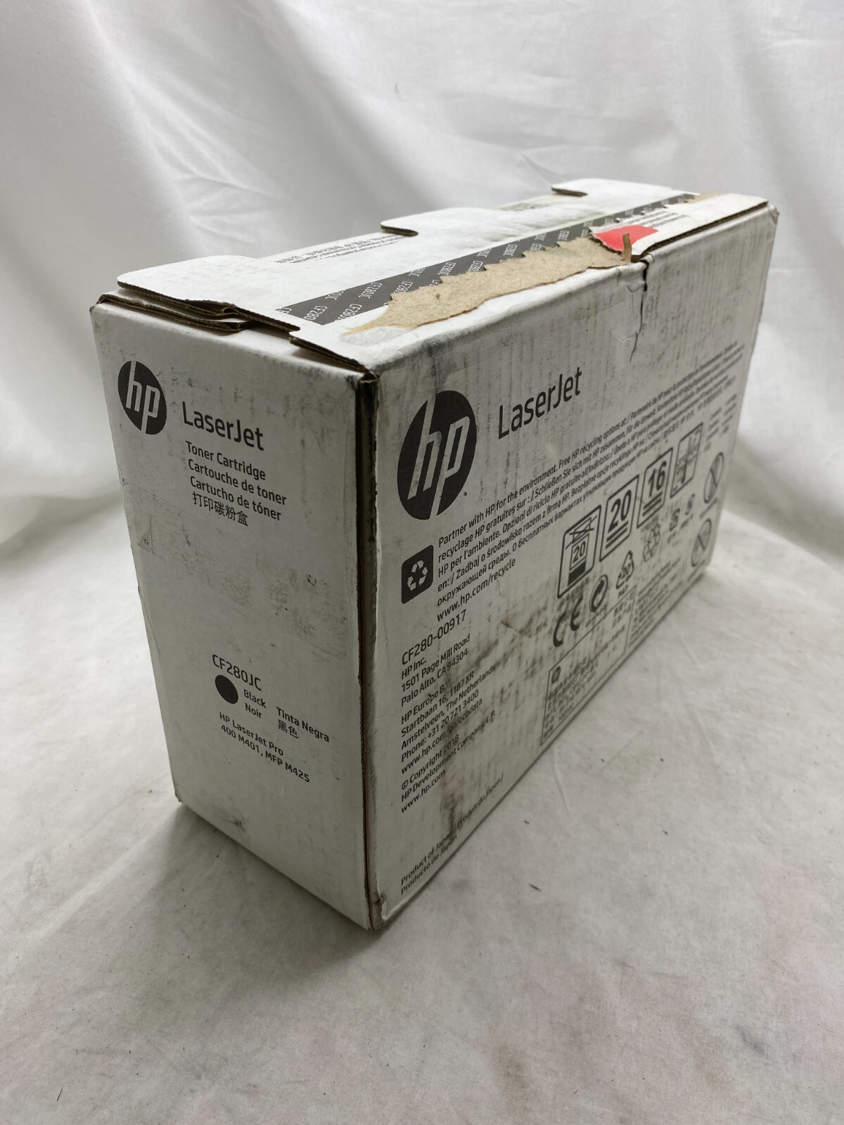 CF280JC OEM HP 80J Extra High Yield Black Toner. Open Box