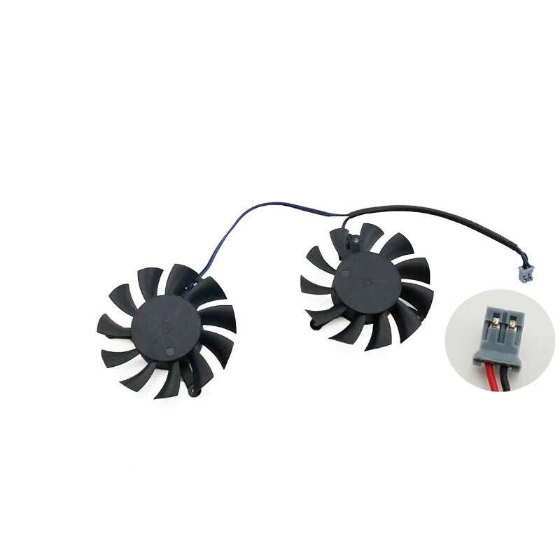 For MSI GTX 750 Ti 2GB LP Graphics Card Fan XY-D05510SH Left+Right Fan