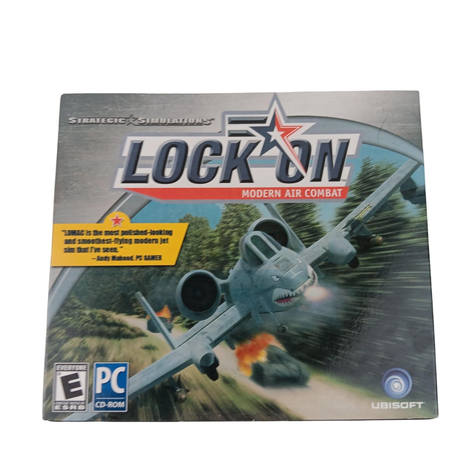 Vintage Lock On Modern Air Combat PC Game Ubisoft Flight Simulator CD-ROM 2003