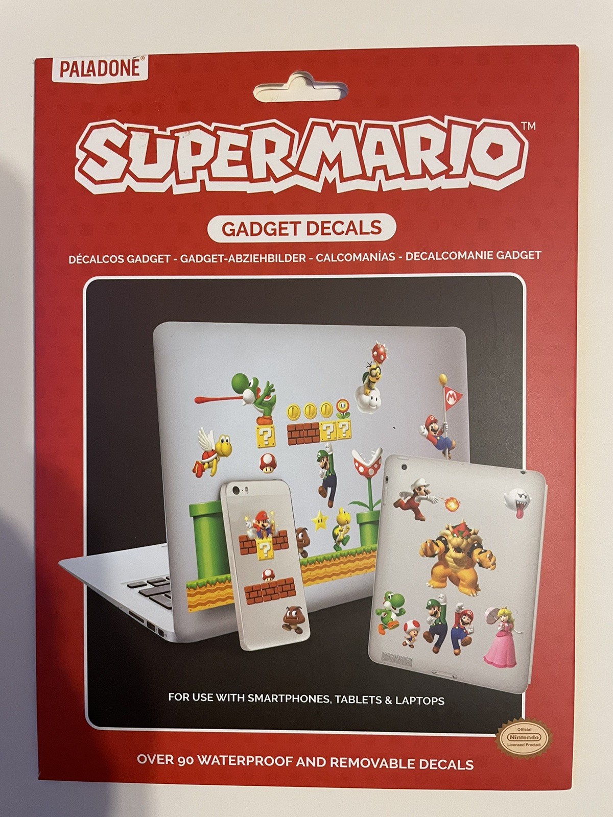 Super Mario Gadget Decals Waterproof Removable 97 PC Laptop Phone Ships Fast