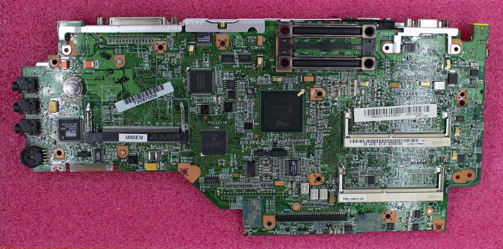 08K3126 - IBM ThinkPad 390X System Board M/B w/Agp