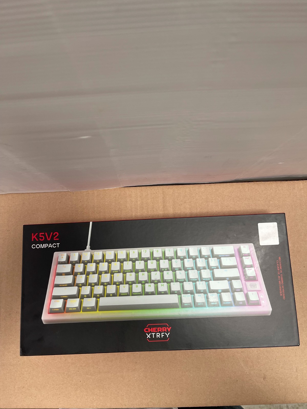 Cherry K5V2 RGB Compact 65 Wired Gaming Mechanical Keyboard - White