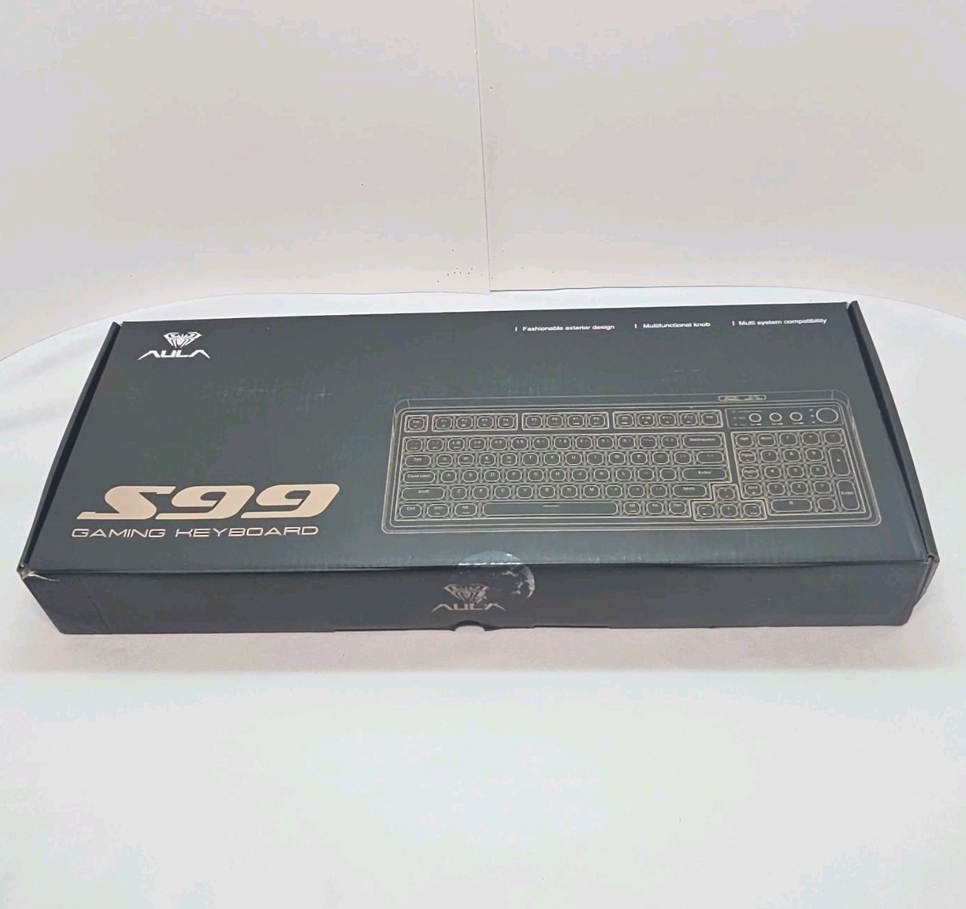 AULA S99 Tri-Mode Gaming Keyboard Tri-Mode Illuminated White/Gray