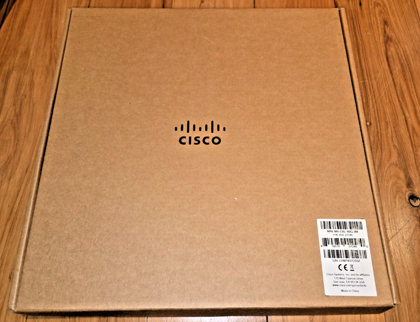 Cisco Meraki MA-CBL-40G-3M 40GbE QSFP+ Twinax Stacking Cable – 3 Metre