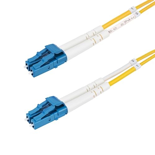 StarTech 15m [49.2ft] LC to LC [UPC] OS2 Single Mode Duplex Fiber Optic Cable