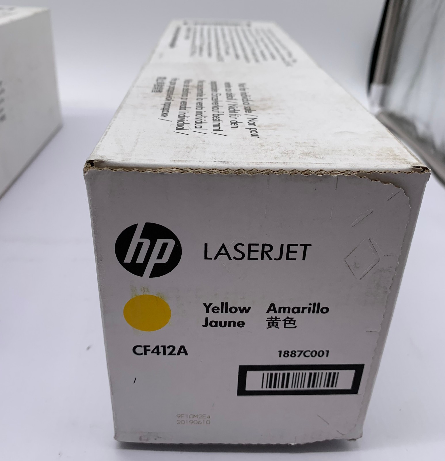 Genuine HP 410A (CF412A) Yellow Original LaserJet Toner Cartridge, OEM