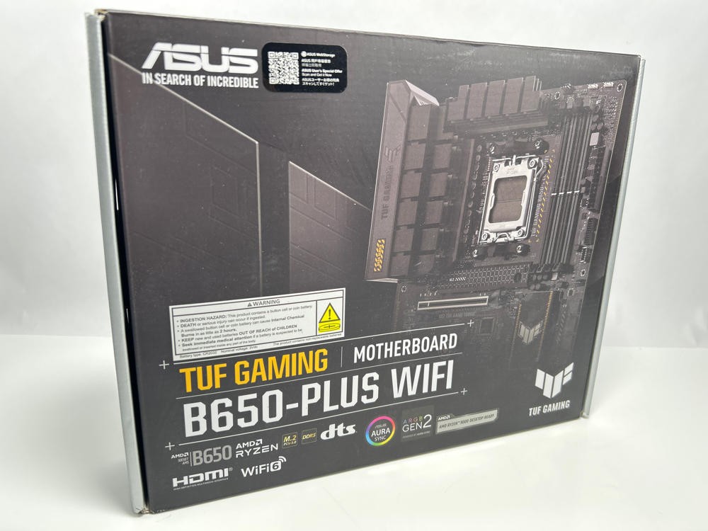 ASUS TUF Gaming B650-PLUS WiFi AM5 DDR5 ATX PCIe 5.0 AMD Motherboard