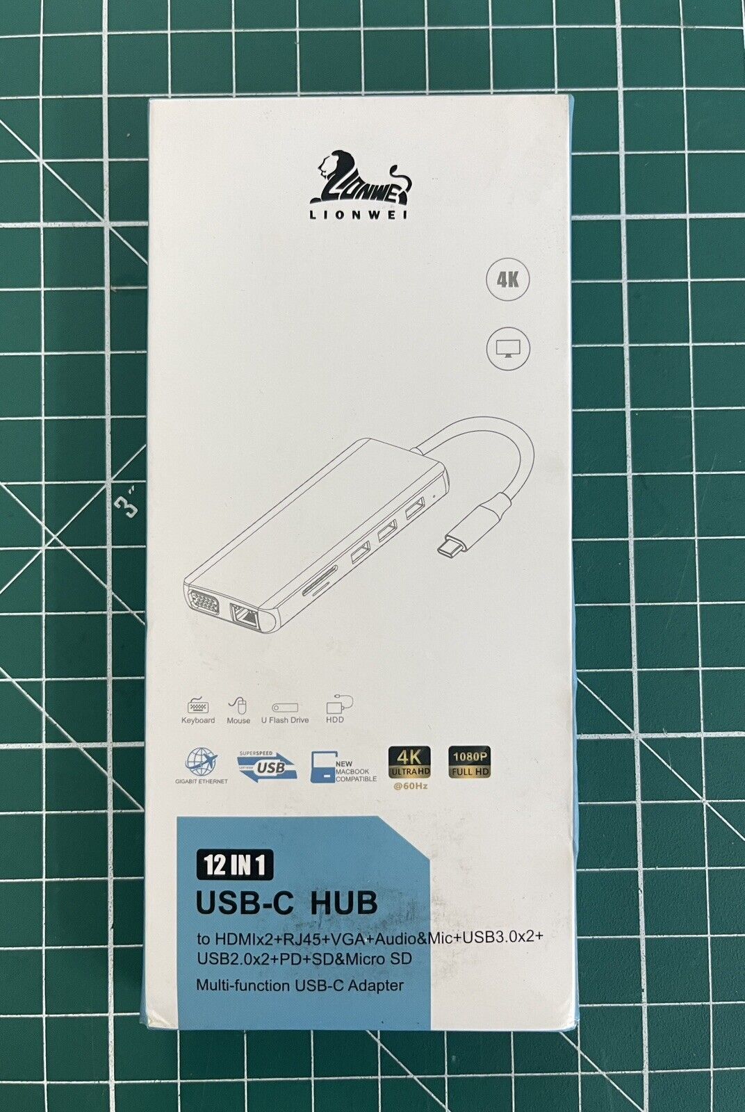 USB-C HUB 12 In 1 (Open Box)