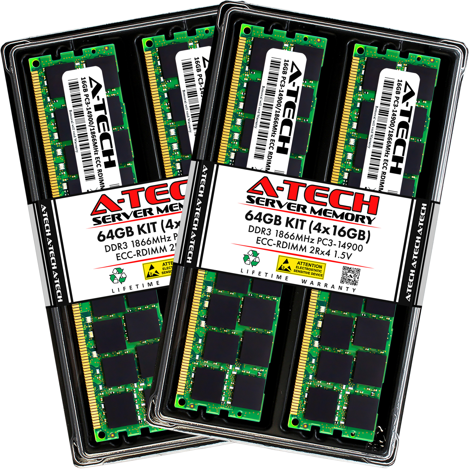 64GB 4x 16GB PC3-14900R RDIMM Dell Precision R7610 T5600 T7500 T3610 Memory RAM