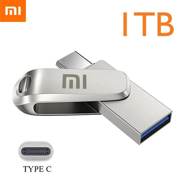 Xiaomi USB Memory Stick Type-C 1TB 2TB Pendrive USB 3.1 Flash Drive Metal Type C