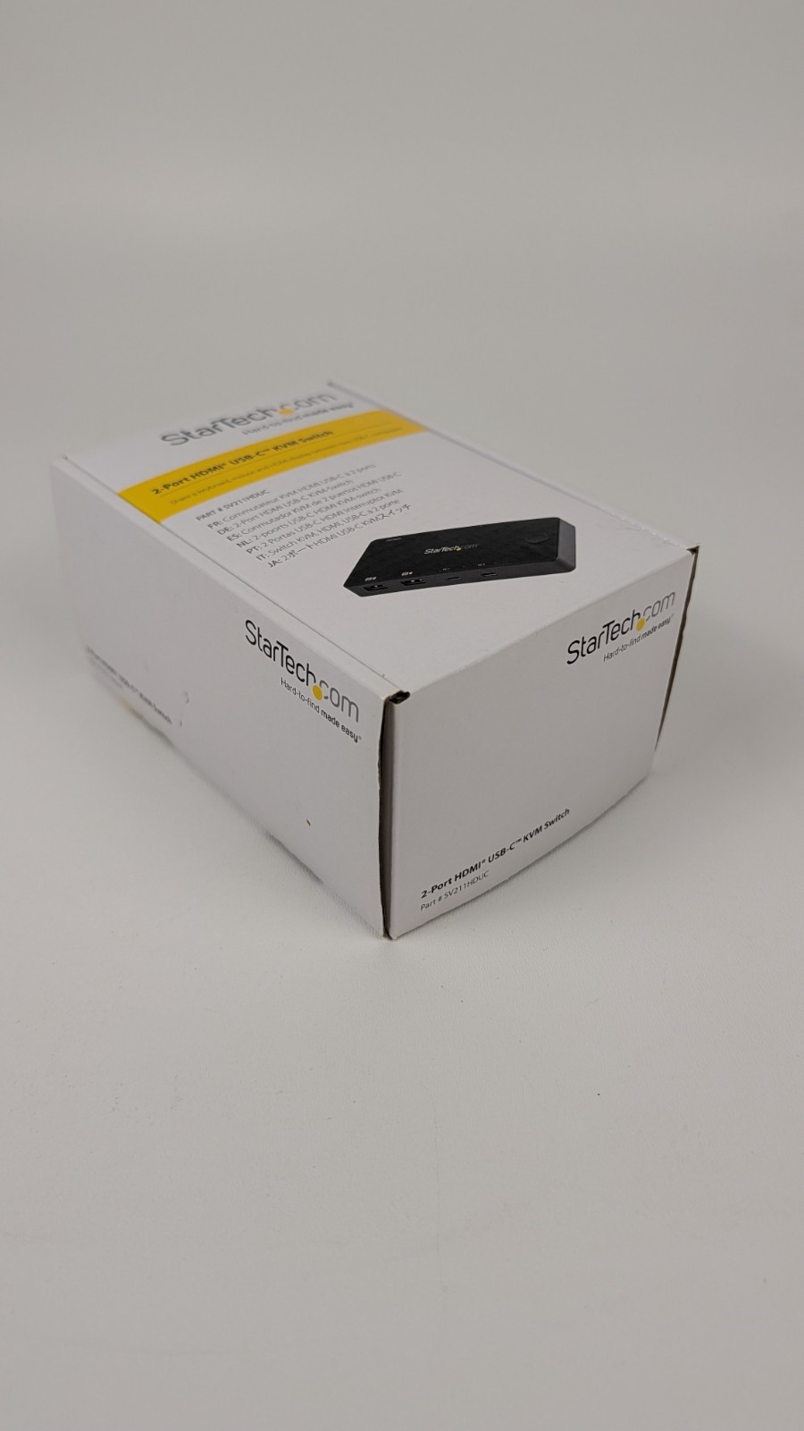 StarTech 2 Port 4K 60Hz HDMI Compact Desktop KVM Switch w/USB Type-C SV211HDUC