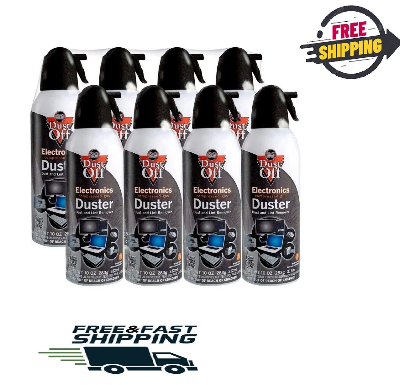 Falcon Dust-Off Compressed Gas Duster (10oz., 8 Pack). 