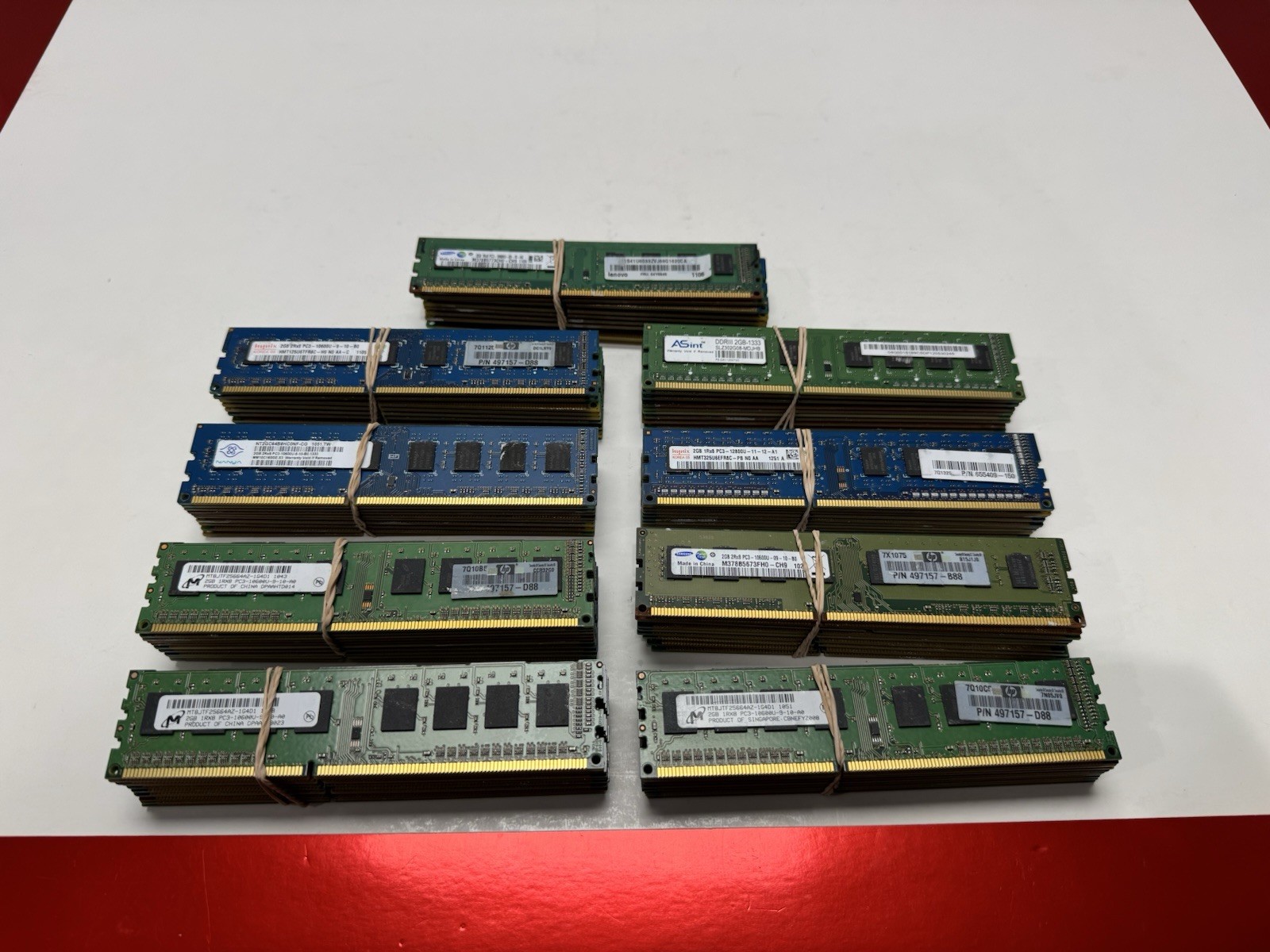 Lot of 88 2GB PC3-PC3L Desktop Memory Major Brand