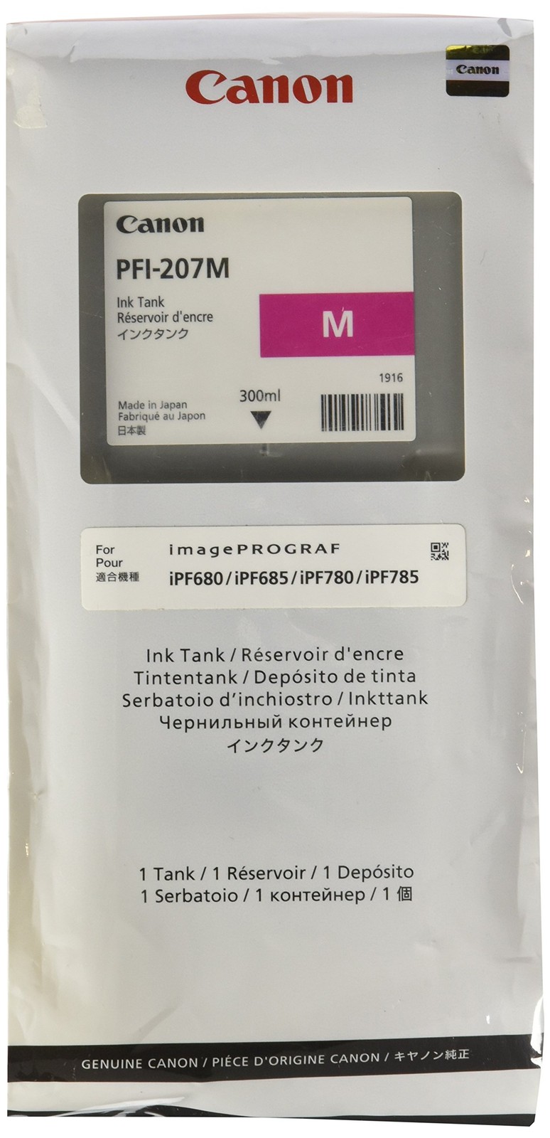 Canon PFI-207M Original Ink Cartridge - Magenta (8791B001)