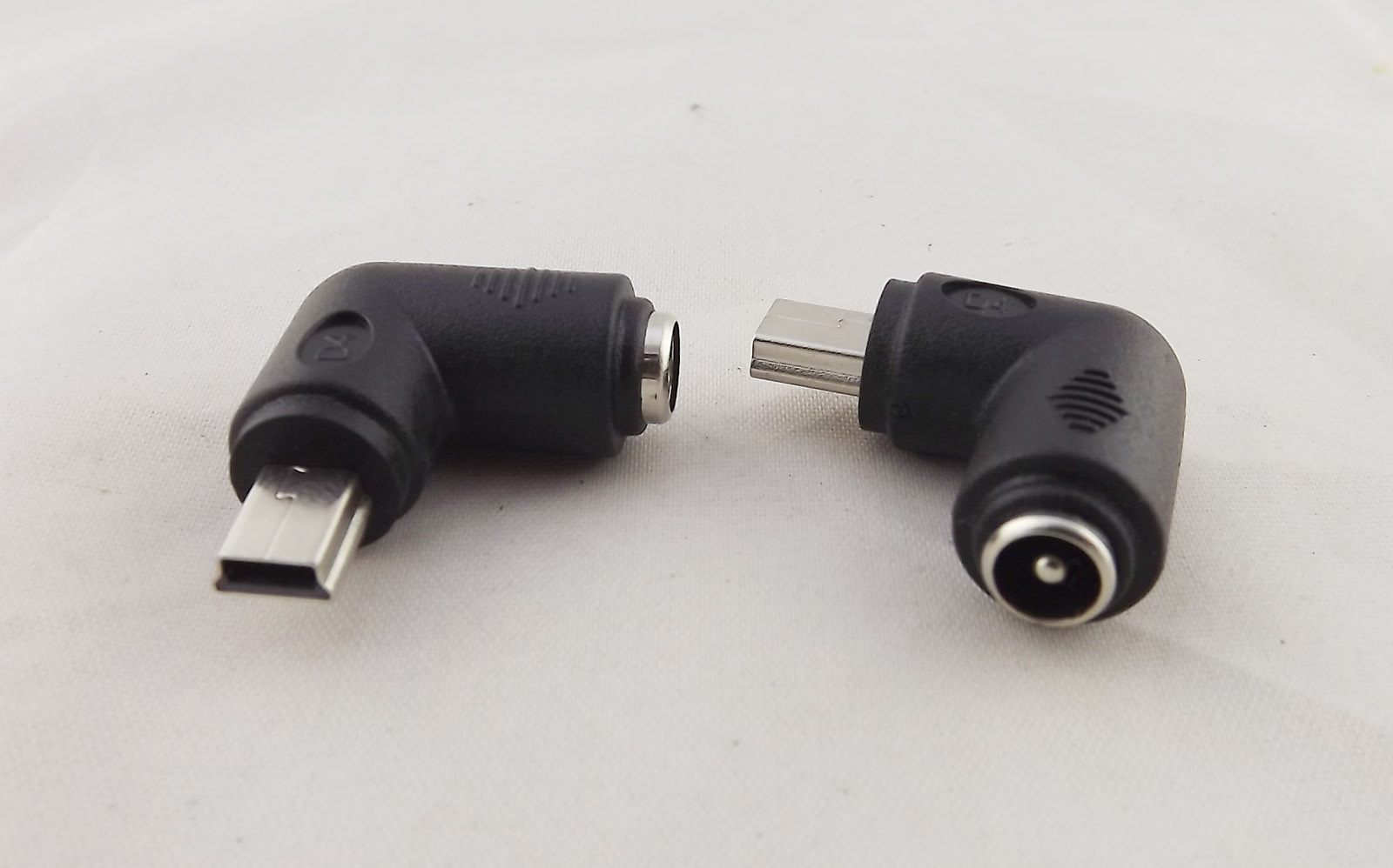 10x DC 5.5x 2.1mm Female To Mini USB 5 Pin Male Right Angle Power Supply Adapter