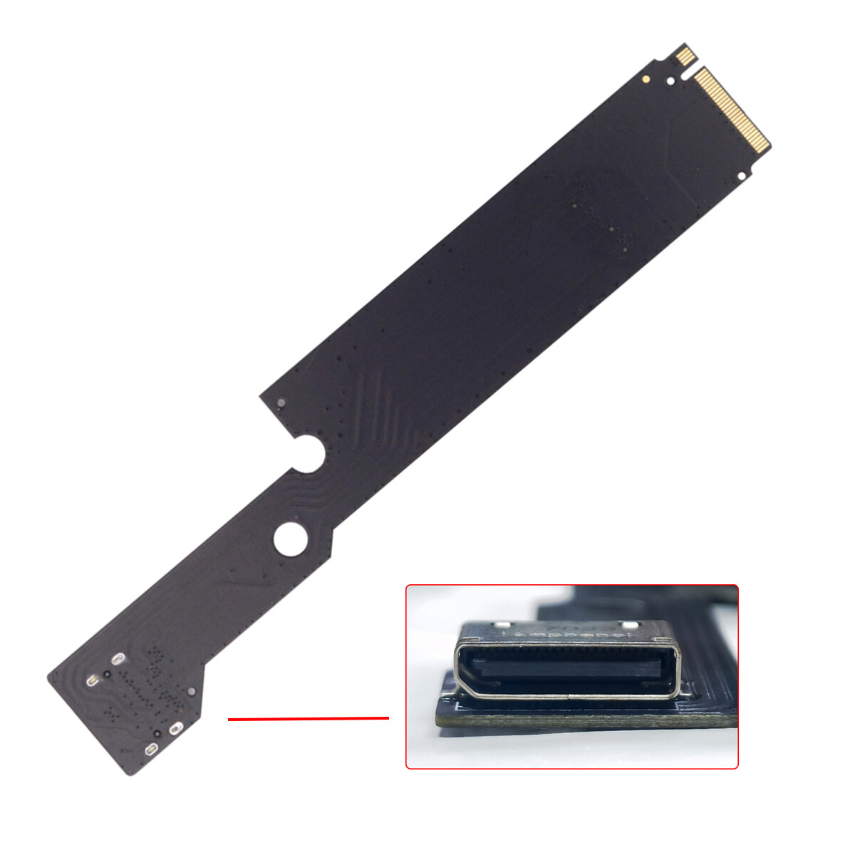 Cablecy PCI-E 4.0 M.2 M-key to Oculink SFF-8612 SFF-8611 Adapter for ThinkBook