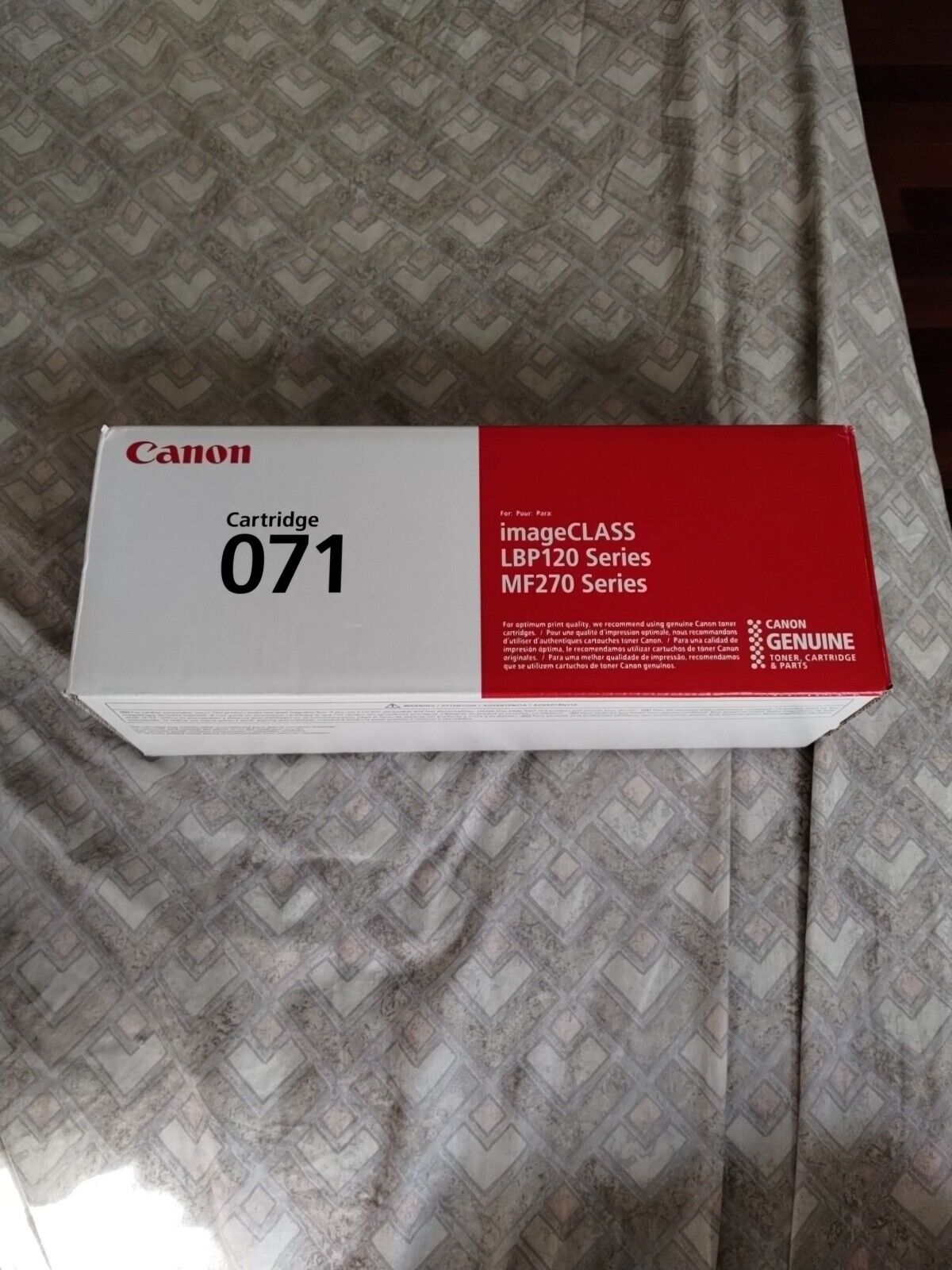 NEW Genuine Canon 071 Original Standard Yield Laser Toner Cartridge OEM - Black