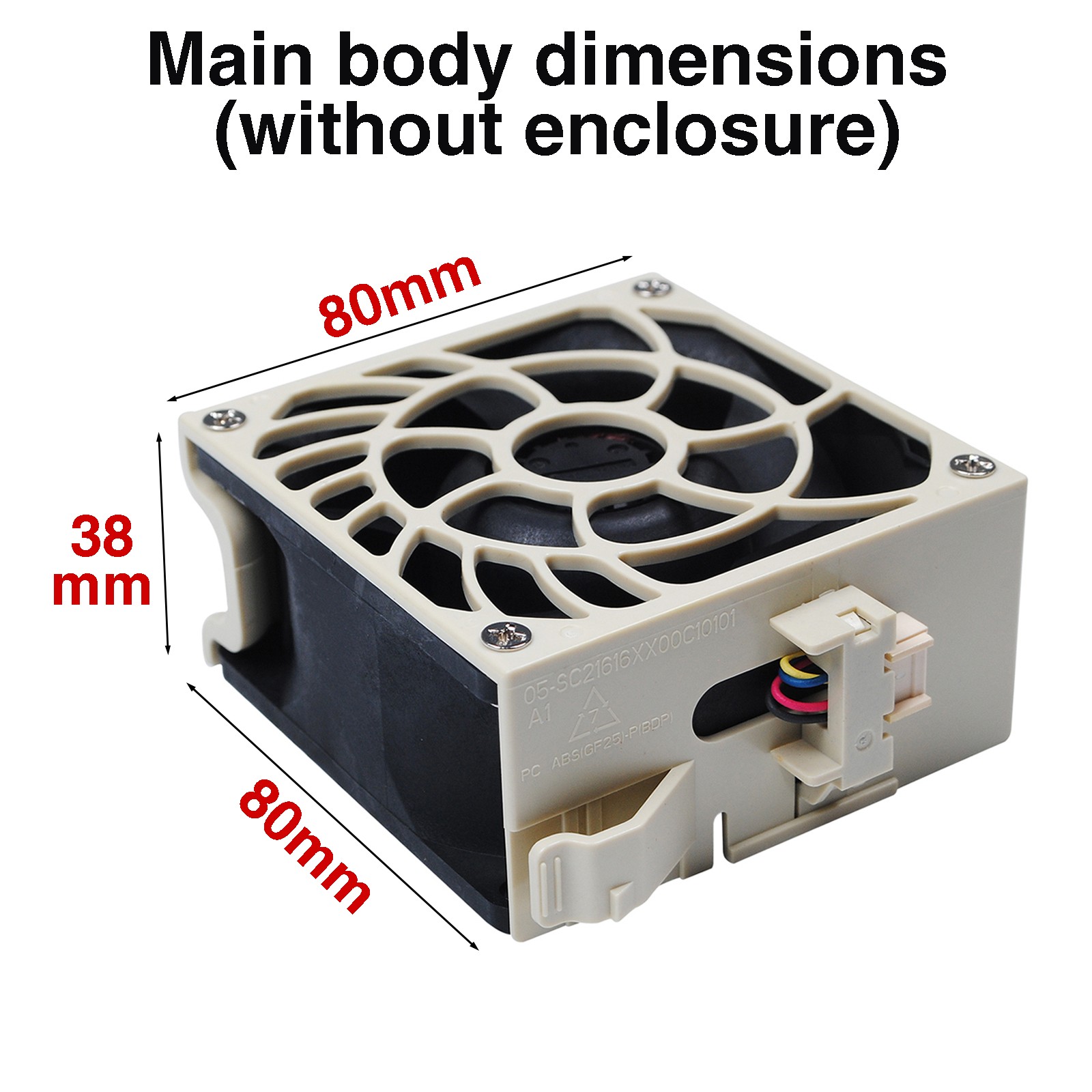 For Supermicro Server Cooling Case Fan FAN-0118L4 80x38mm 4-Pin Hot-Swap PWM Fan