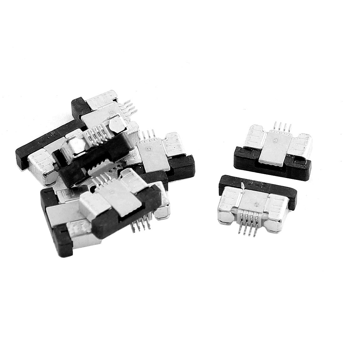 10Pcs Bottom Connect 4Pin 0.5mm Pitch FFC FPC Ribbon Sockets Connector
