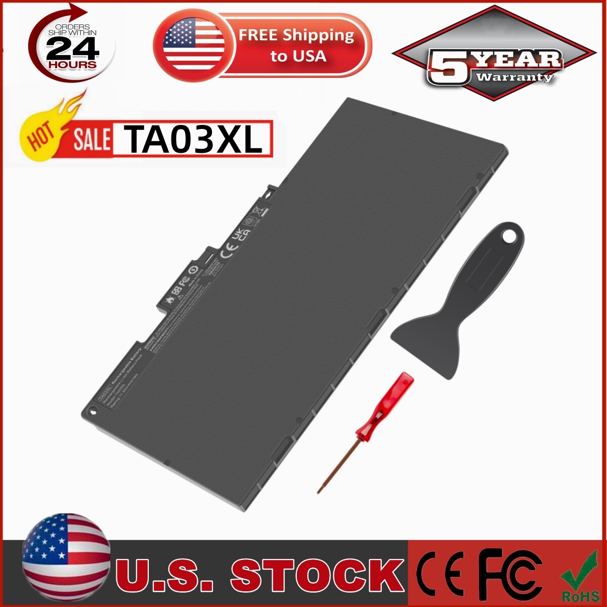 51Wh TA03XL 854108-850 CS03XL Battery For HP EliteBook 755 745 840 848 850 G3 G4