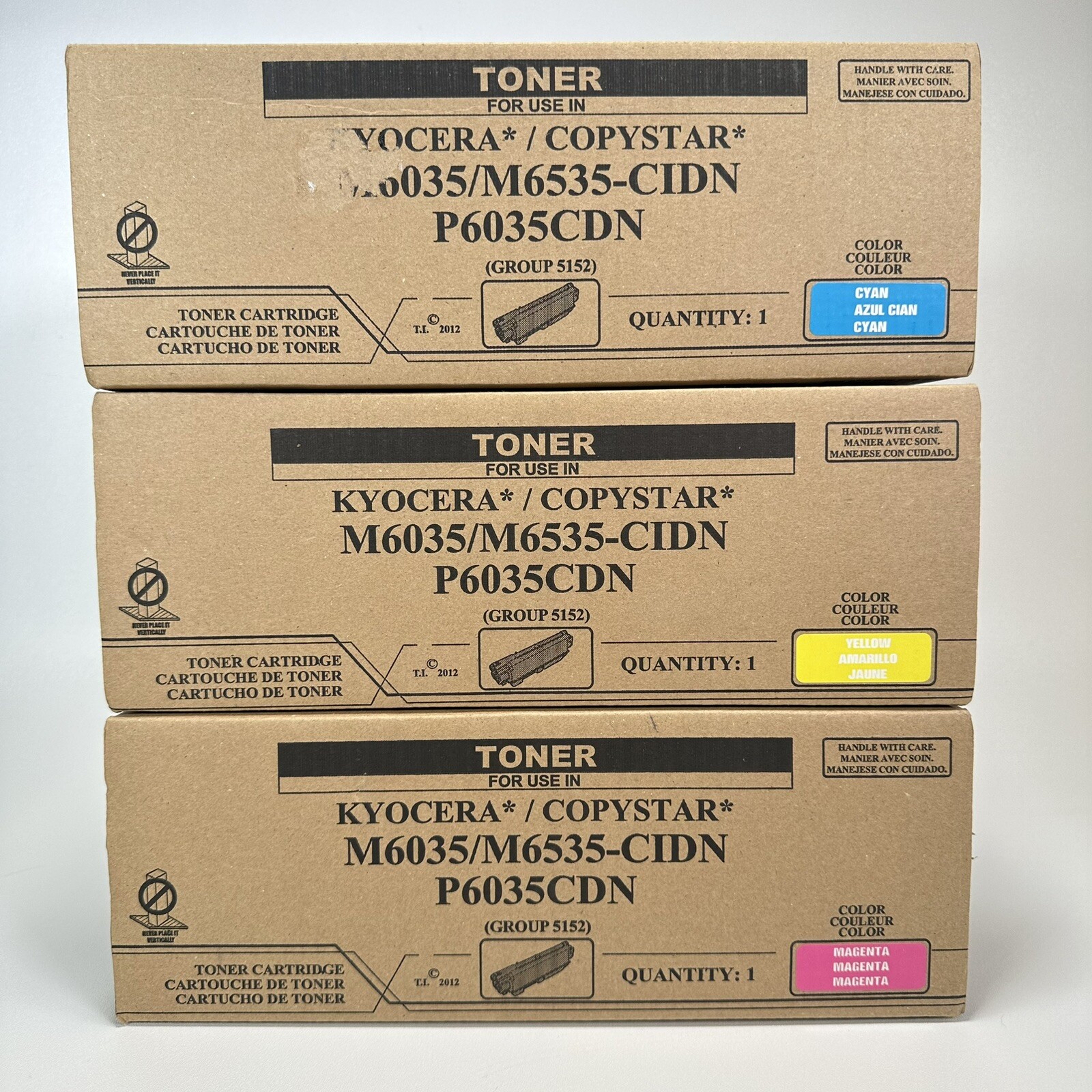Kyocera/Copystar Compatible Cyan, Yellow, Mag, Toner M6035, M6535-CIDN, P6035CDN