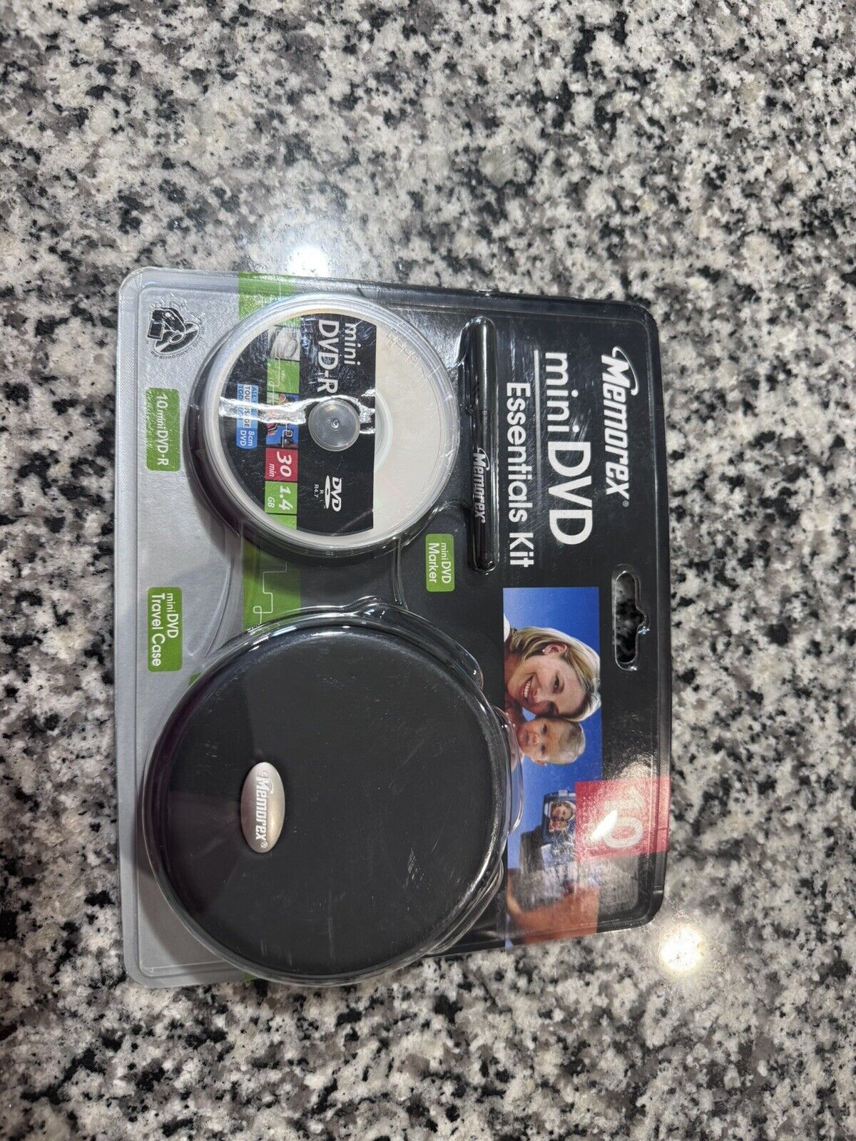 Memorex mini DVD-R 30 min 1.4GB 10-Pack w/ Travel Case & Marker NEW & SEALED