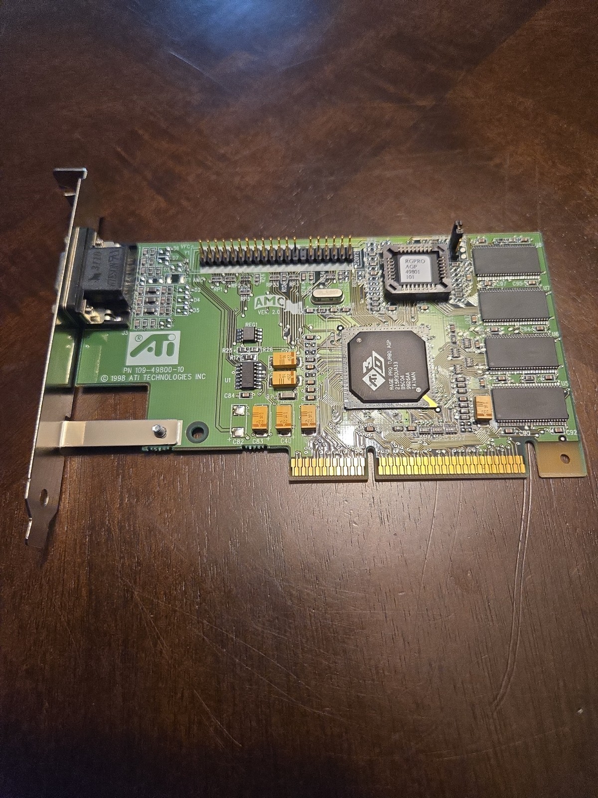 ATI 3D Rage Pro Turbo 8MB AGP VGA Video Card 109-49800-10