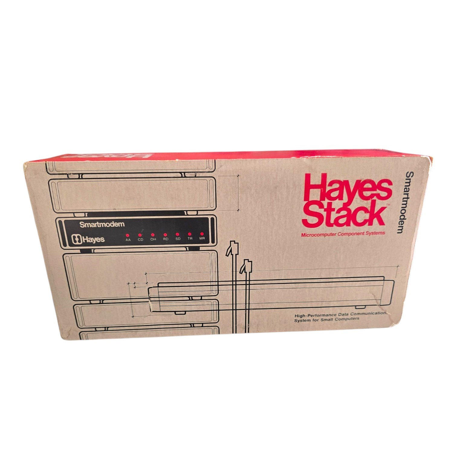 VTG Hayes Stack Microcomputer Smartmodem BOX FOAM INSERT MANUAL ONLY NO MODEM