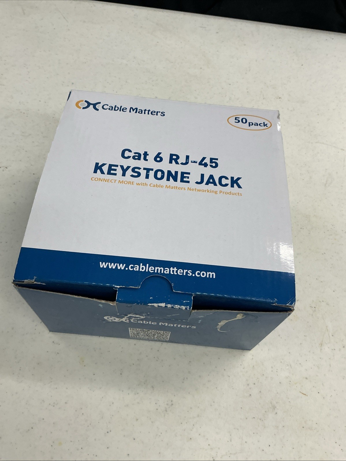 Cable Matters Cat 6 RJ-45 Keystone Jack 50 Pack