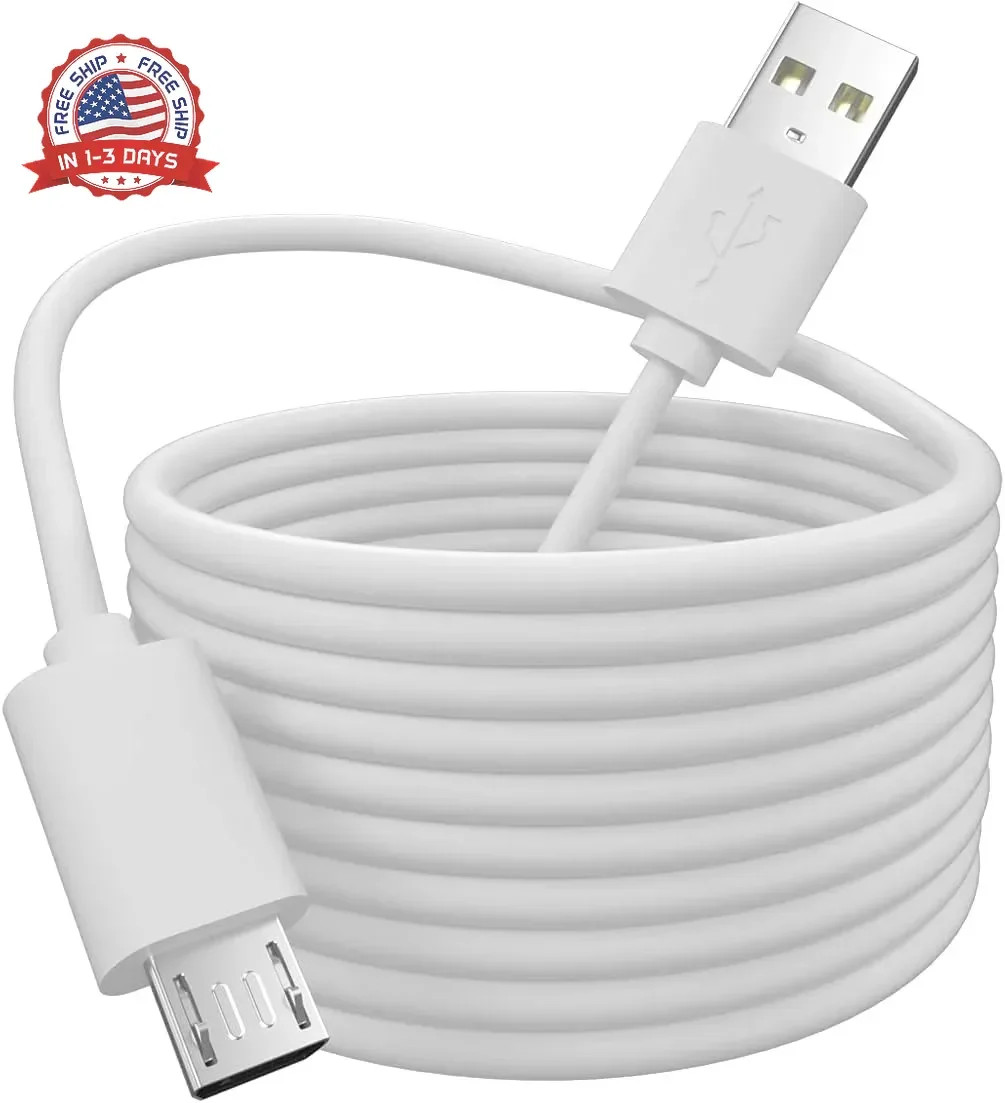 20FT Long USB Power Extension Cable for WyzeCam,WyzeCam Pan,YI Camera,NestCam In