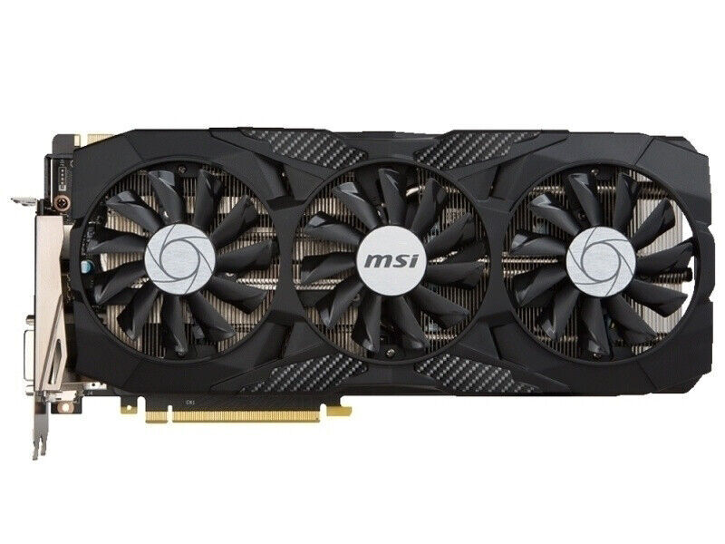 For MSI GeForce GTX1080 DUKE 8G Graphics card DDR5X HDMI+DP+DVI 8+6PIN Tested