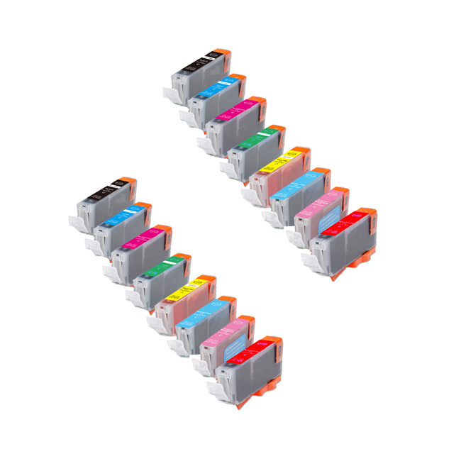 16 PK New Ink Set w/ Red Green for Canon BCI-6 Pixma iP8500 i9900