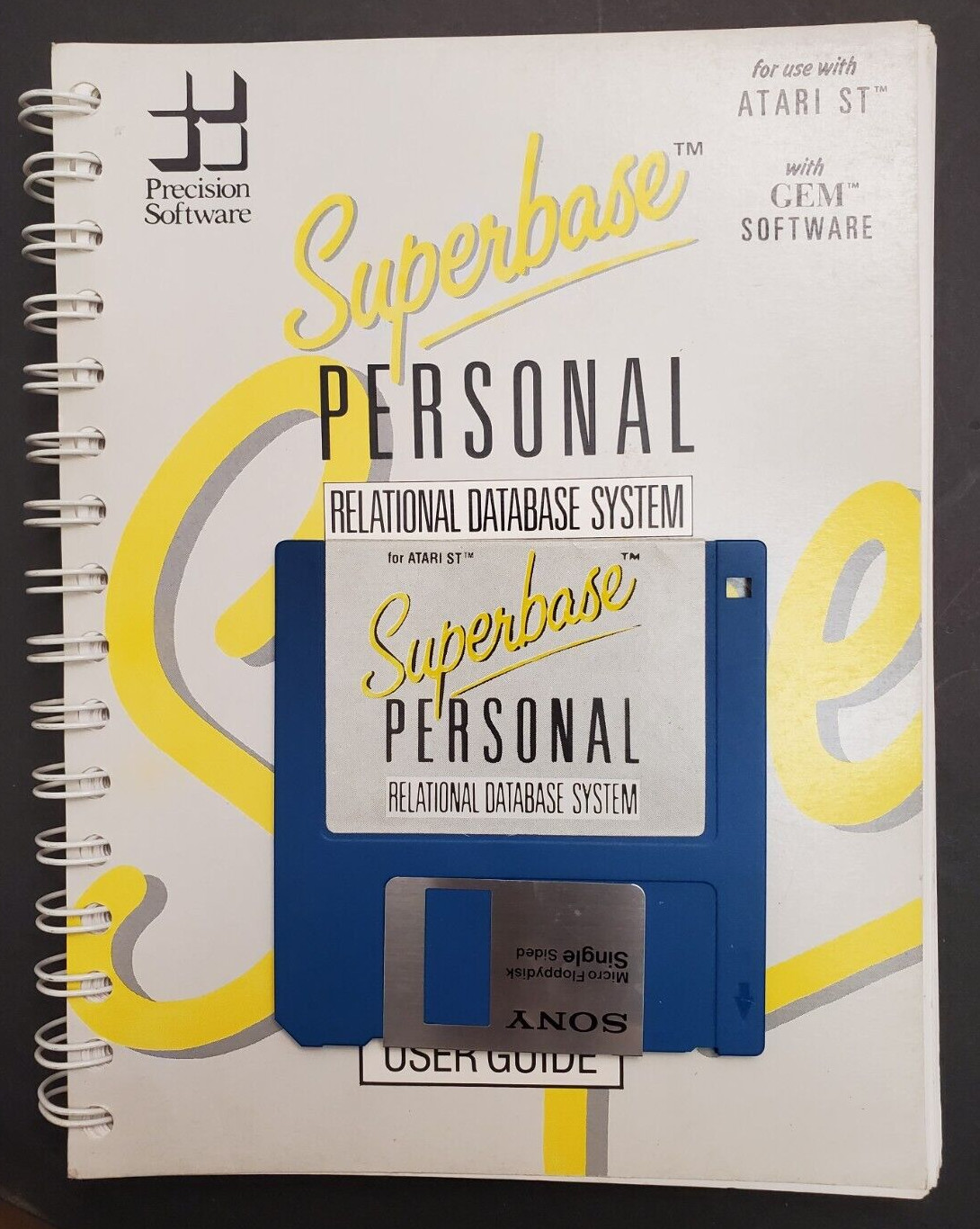 Superbase Personal Relational Database System for Atari ST & Manual - Precision