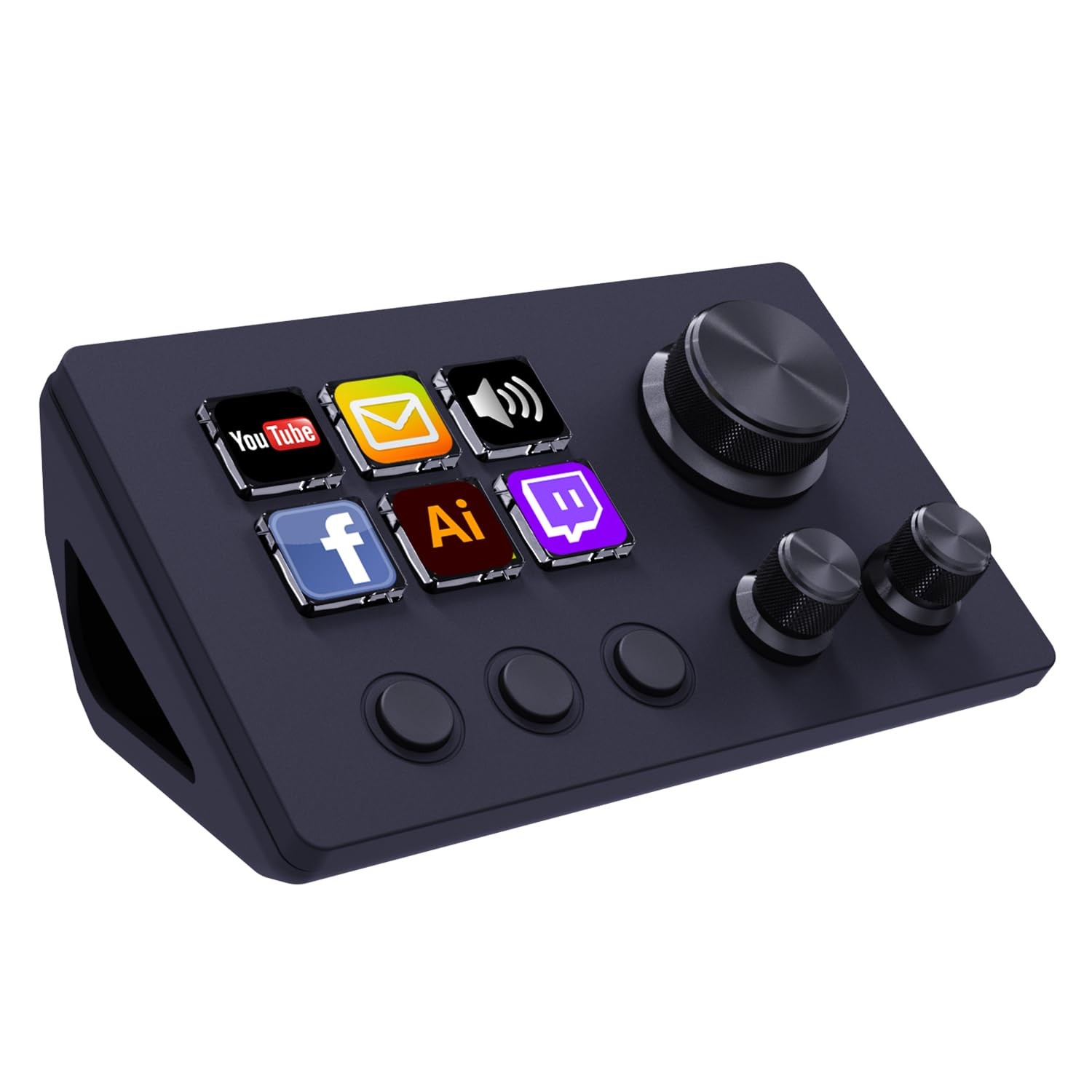 12 Key Stream Controller Deck Customizable Macro Keypad for OBS Twitch YouTube 