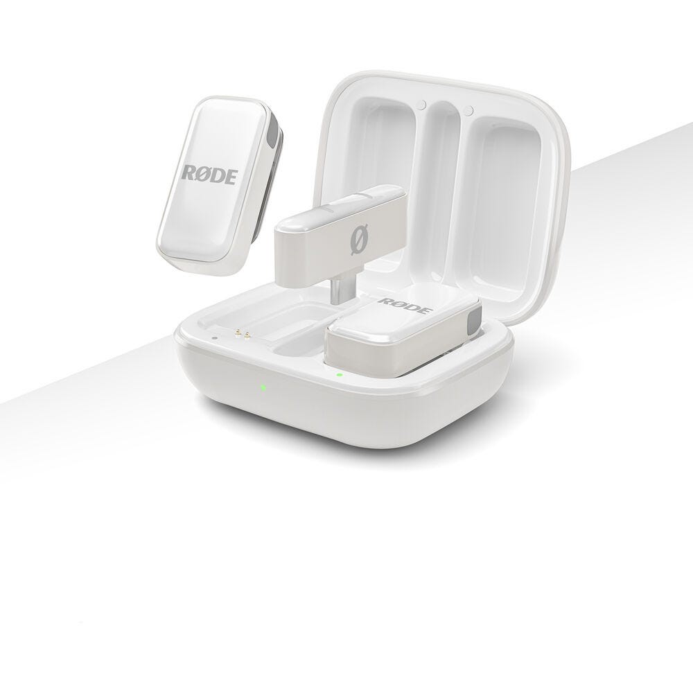 Rode WIMICROCW Wireless Micro Ultra-Compact Wireless Microphone (White)