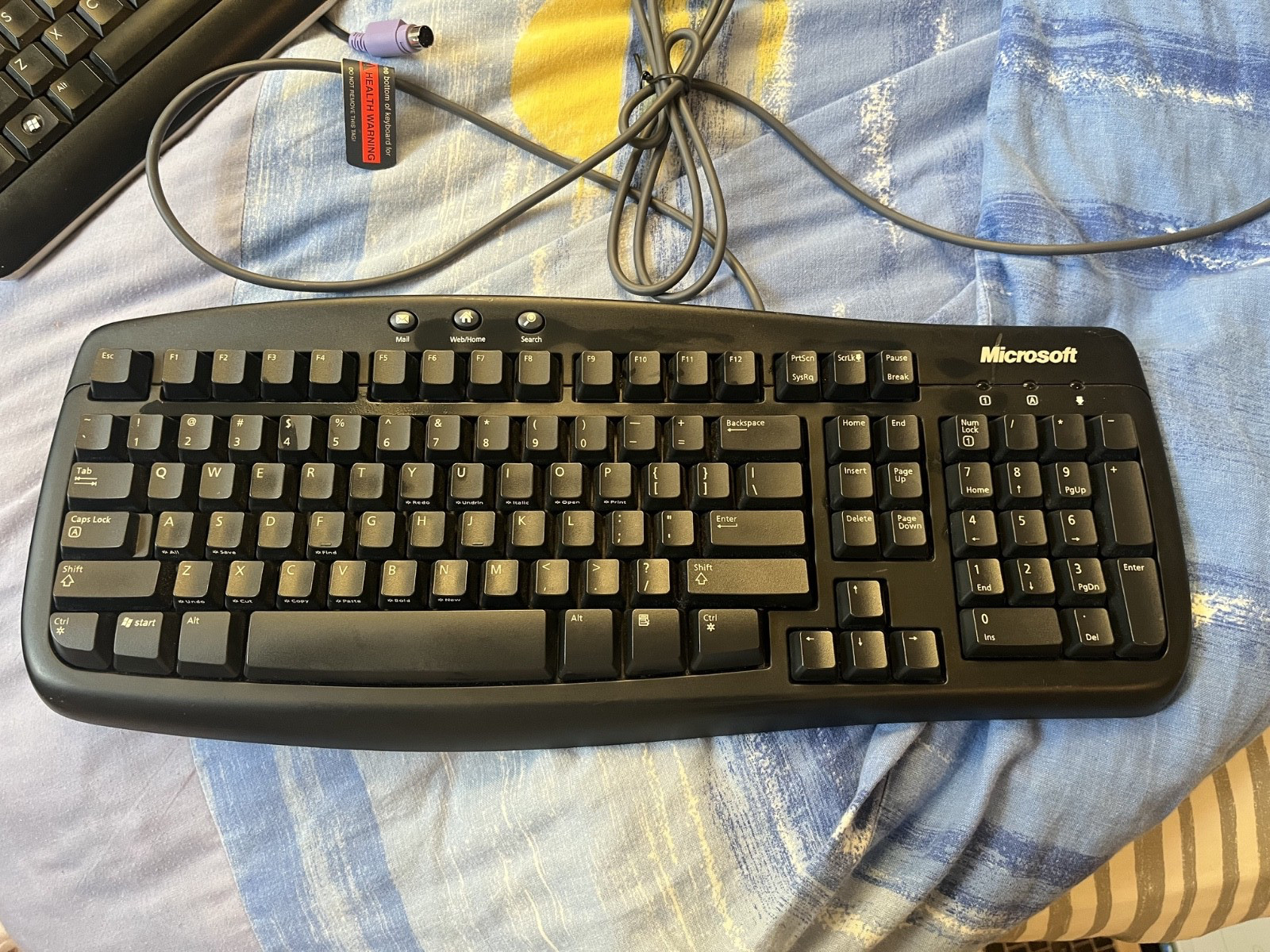 Microsoft Basic 1.0A Computer Keyboard Black, untested