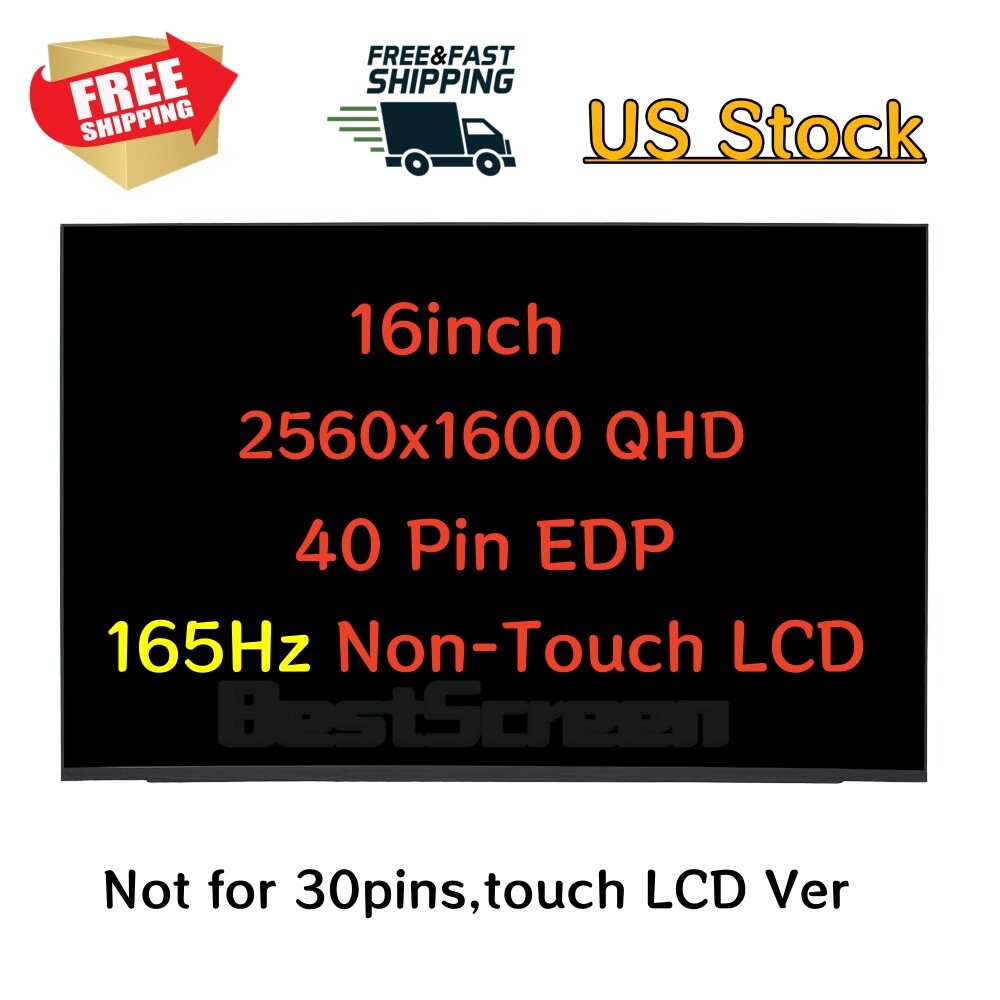 For Lenovo MNG007DA1-1 5D11A40587 SD11A40586 165Hz QHD 40pin LCD Screen LED NEW