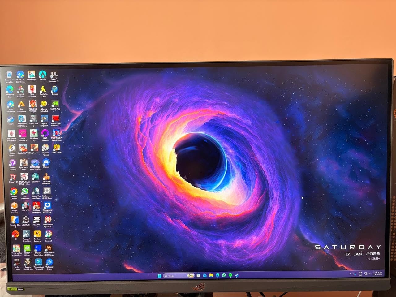 ASUS ROG Strix 27" QHD 180Hz 1ms USB-C G-Sync Monitor XG27ACS