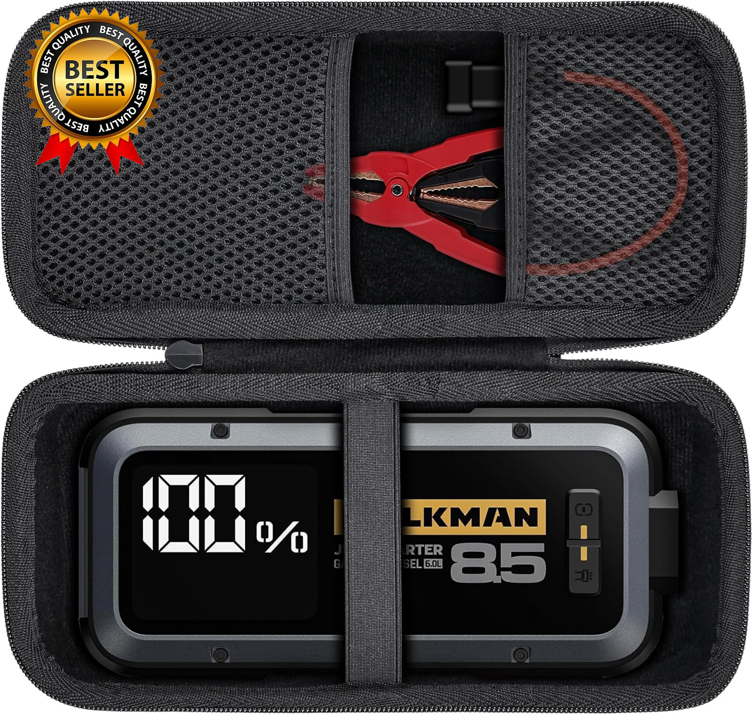 for HULKMAN Alpha85/Alpha85S/Alpha Pro Jump Starter Hard Carrying Case (Case Onl
